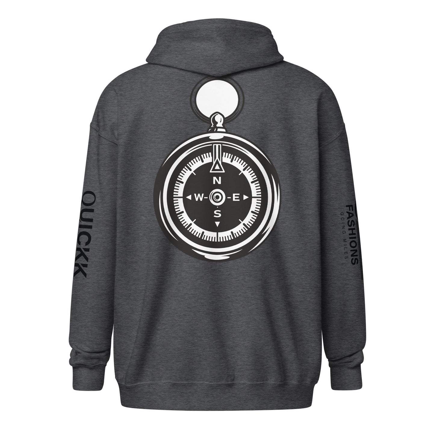 Unisex heavy blend zip hoodie (Clock)