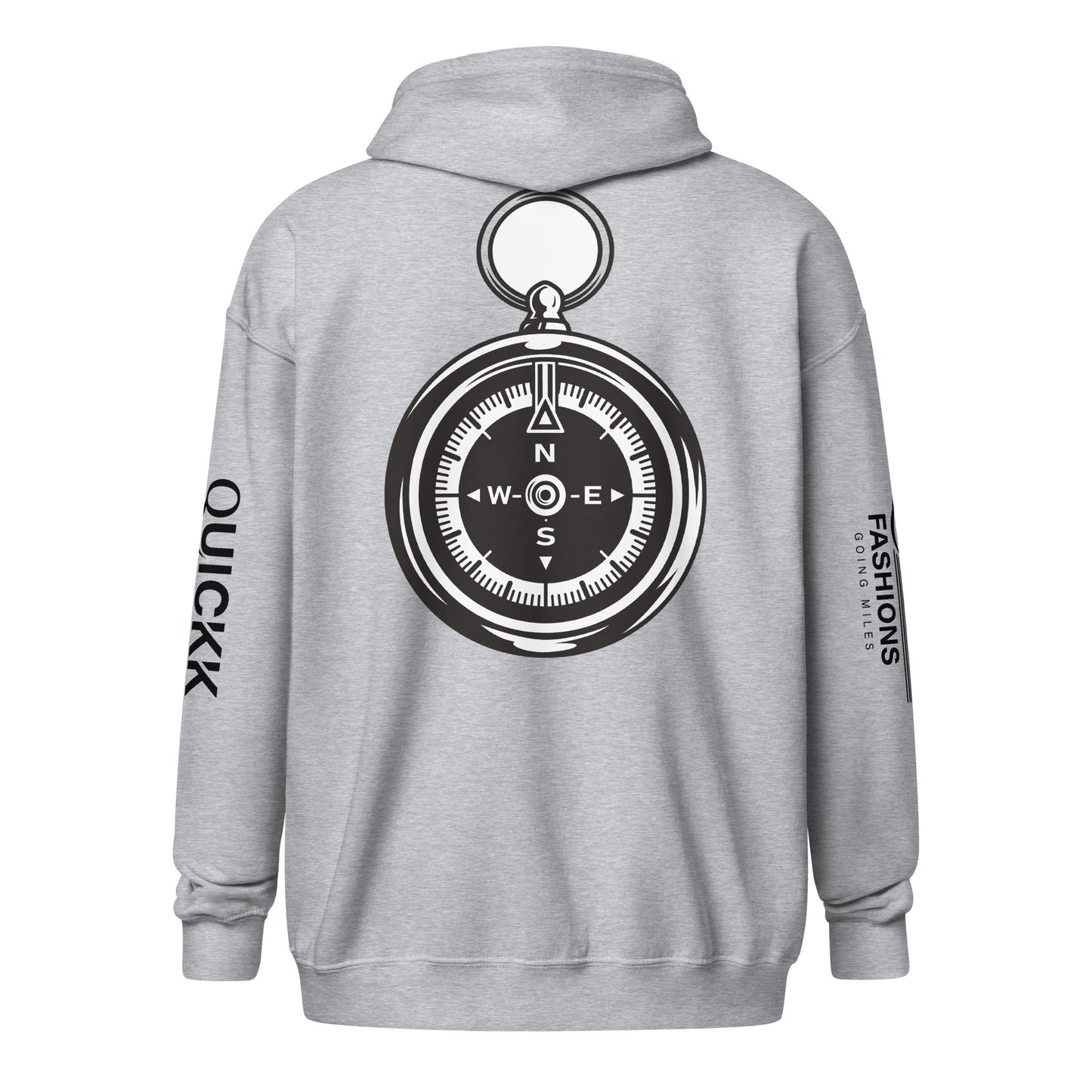 Unisex heavy blend zip hoodie (Clock)