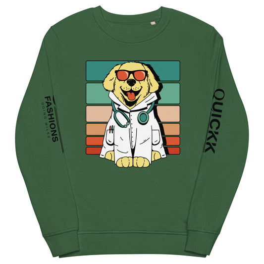 Unisex organic sweatshirt (Dog)