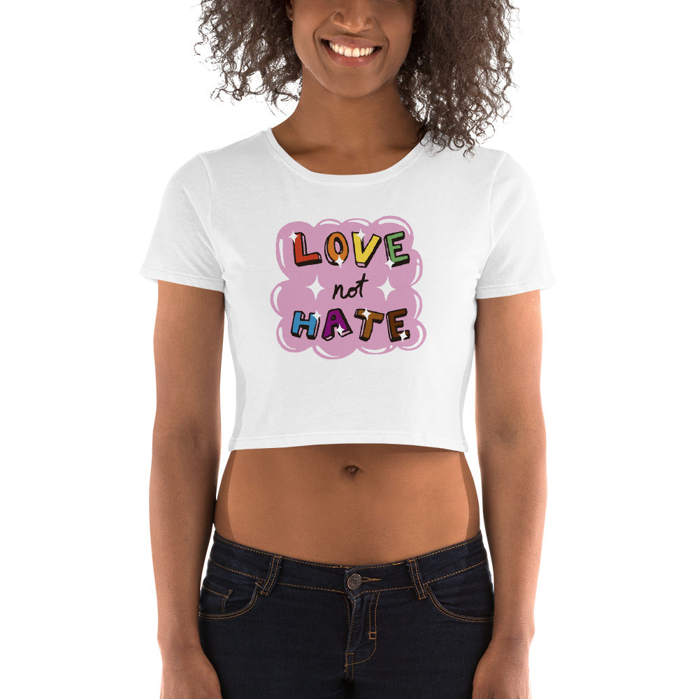 Women’s Crop Tee (Love Not Hate)