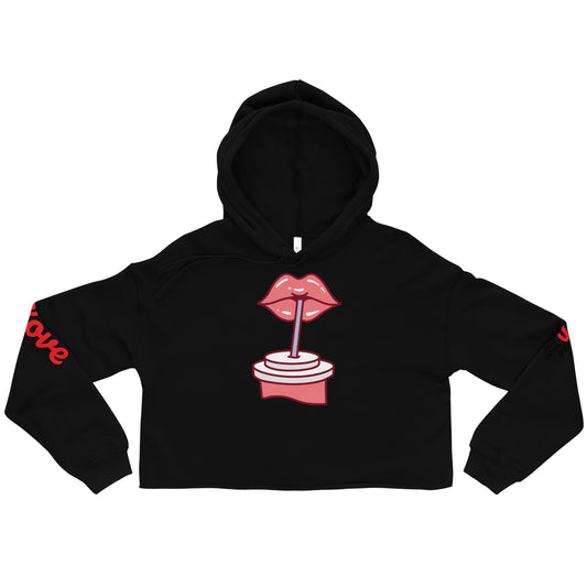 Crop Hoodie (Take a Sip)