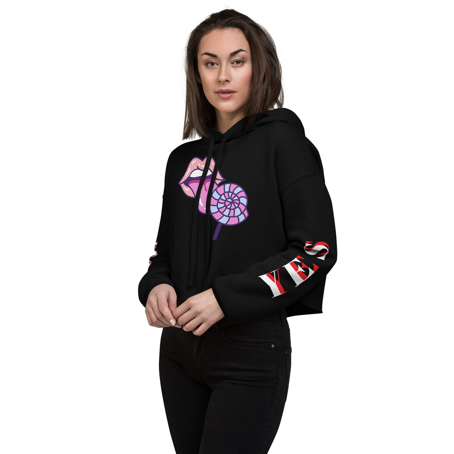 Crop Hoodie (Lollipop)