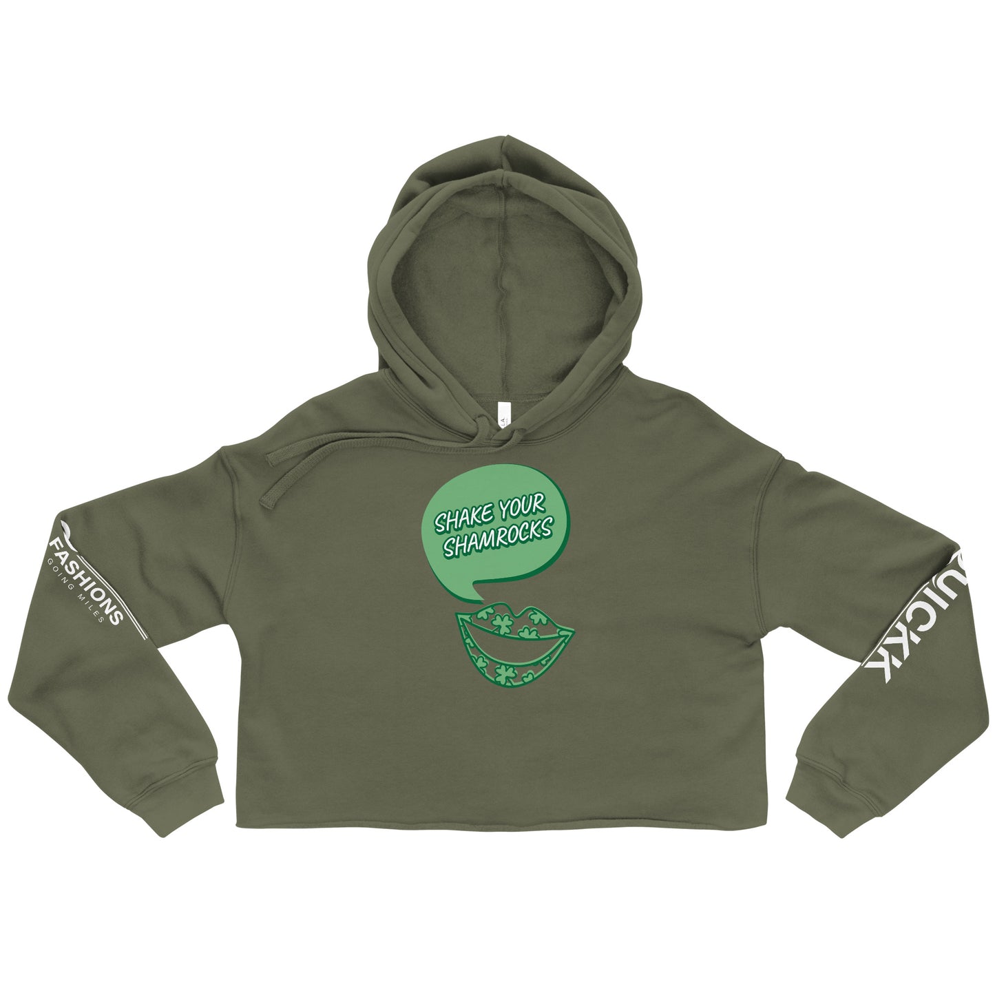 Crop Hoodie (Shake Your Shamrocks)