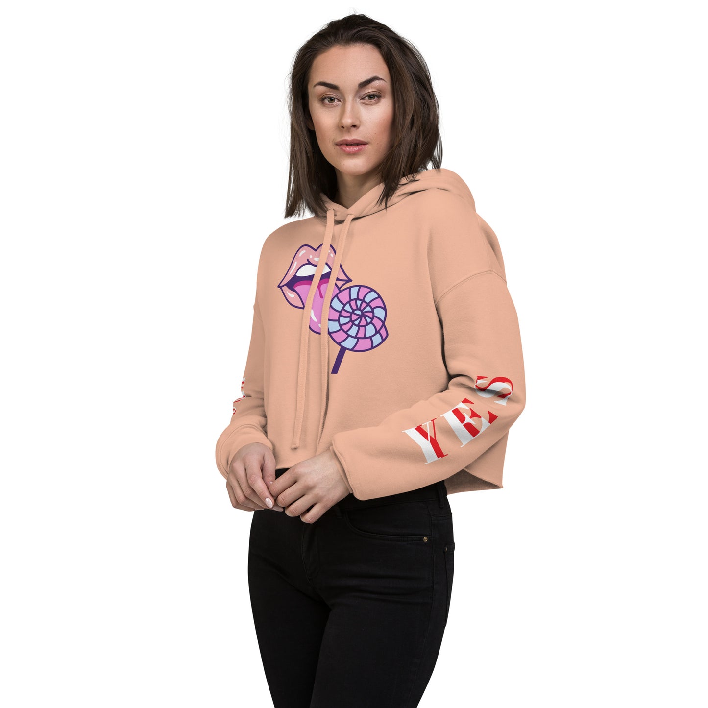 Crop Hoodie (Lollipop)