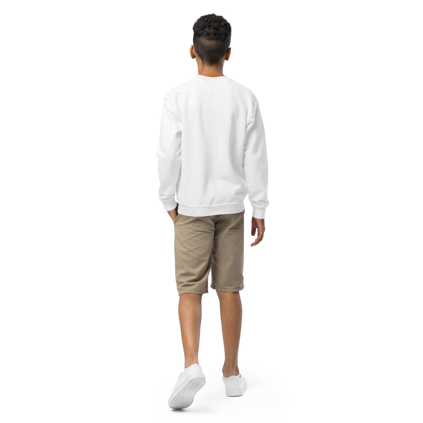 Youth crewneck sweatshirt (White Square)